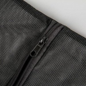 Мешок для стирки белья Доляна, 40x50 см, мелкая сетка, цвет чёрный