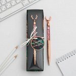 Фигурная ручка в подарочной коробке &quot;Пишу свою историю&quot;, металл