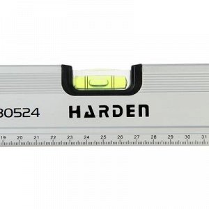 Уровень HARDEN 580524, алюминиевый, магнитный, 3 глазка, 500 мм