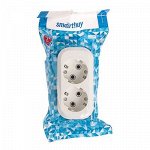 Колодка Smartbuy, 2 розетки, 16 А, 3500 Вт, с з/к, белая