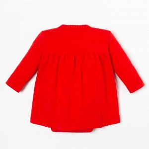Боди-платье Крошка Я "Winter party", рост 86-92 см, красный