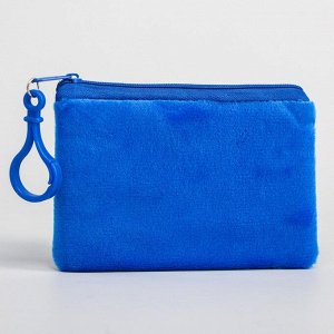 Кошелек детский для мальчика на молнии, плюшевый, 12x8 см, Щенячий патруль