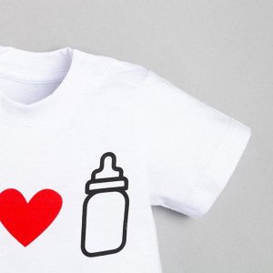 Футболка детская Крошка Я "Love milk".