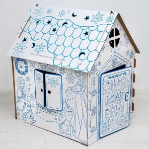 Дом из картона "Дом-раскраска" набор для творчества, Холодное сердце, Дисней