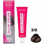 Перманентная крем-краска для волос  COLOR 3/0 Ollin 100 мл