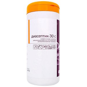 Антисептические антибактериальные салфетки Диасептик-30С (60 шт.)