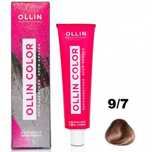 Перманентная крем-краска для волос  COLOR 9/7 OLLIN 100 мл
