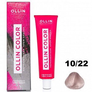 Перманентная крем-краска для волос  COLOR 10/22 OLLIN 100 мл
