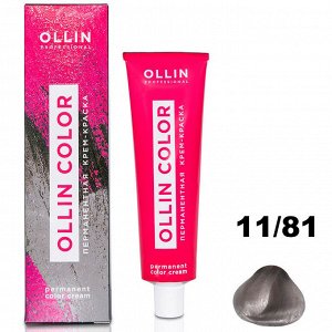 Перманентная крем-краска для волос  COLOR 11/81 OLLIN 100 мл