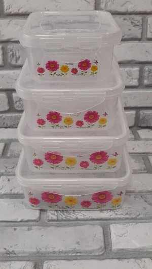 Набор Набор пищевых контейнеров с крышками в наборе 4шт
Цвет без выбора
Размер
9×13
12×16
14×18
16×22