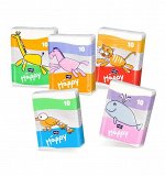 Платочки бумажные Bella baby Happy носовые Звери 1 упаковка по 10 шт. ( ПРОДАЖА СПАЙКАМИ)