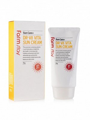 Dr.V8  Vita Sun Cream Spf 50/Pa+++ Витаминизированный солнцезащитный крем