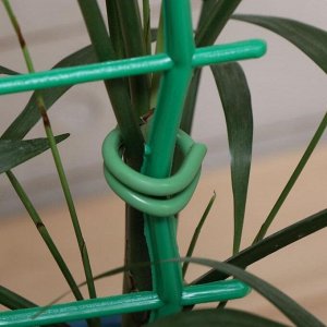 Проволока для подвязки растений, мягкая, 5 м, d = 4 мм, зелёная