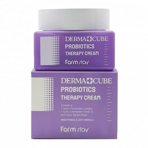 Derma Cube Probiotics Therapy Cream антивозрастной крем для лица с пробиотиками.