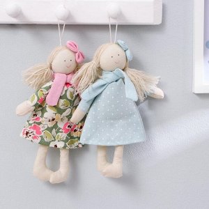 Кукла интерьерная «Маруся», с бантиком и шарфом, цвета МИКС