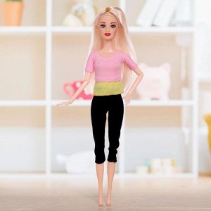 Кукла модель шарнирная «Анна на йоге», МИКС