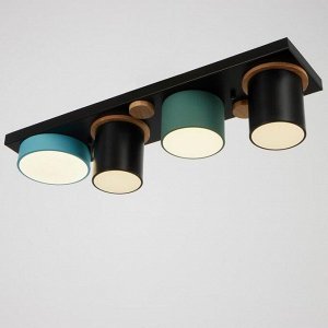 BayerLux Светильник 35430/3 LED 30Вт 3000-6000К черный-зеленый-синий 35х15х15 см