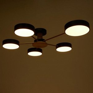 BayerLux Светильник 35434/5 LED 120Вт 3000-6000К черный-золото 64х78х13,5 см