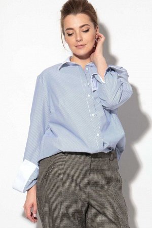 Рубашка Рубашка SOVA 11106 голубая полоска 
Состав ткани: ПЭ-15%; Хлопок-85%; 
Рост: 164 см.

Офисный вариант нескучной рубашки. Ткань рубашечный хлопок. Рубашка стандартная по посадке, имеет четкий 