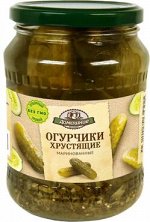 «Домашние заготовки», огурчики хрустящие маринованные, 680 г