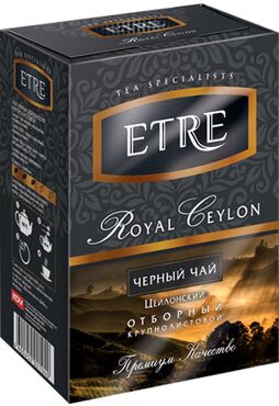 «ETRE», royal Ceylon чай черный цейлонский крупнолистовой, 100 г