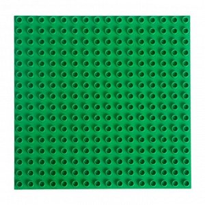 Пластина-перекрытие для конструктора 25,5 х 25,5 * 0.8 см, цвет зелёный