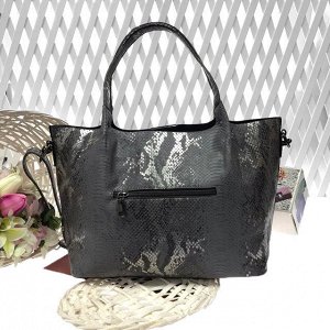 Стильная сумка Victoria из эко-кожи жемчужно-серого цвета.