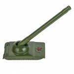 Сувенирная ручка-танк - Яркий и доступный по цене сувенир, подходящий как взрослым, так и детям. Ручка длиной 12 см представляет собой пушку, а подставка - корпус танка.