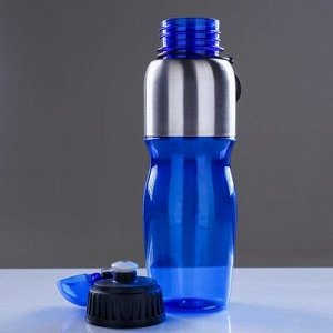 Бутылка для воды "Аккадия" с соской 600 мл, микс, 7.5х23.5 см