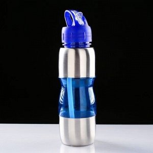 Бутылка для воды "Альби" 650 мл велосипедная, микс, 7х26 см