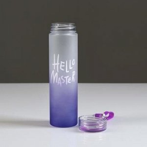 Бутылка для воды "Hello Master", 500 мл, со шнурком, микс, 6х22см