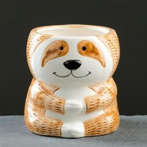 Кашпо керамическое "Медведь" 10*11см