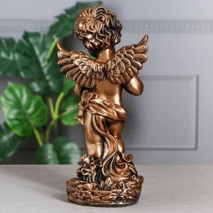 Статуэтка "Ангел с книгой", бронзовый цвет, 33 см