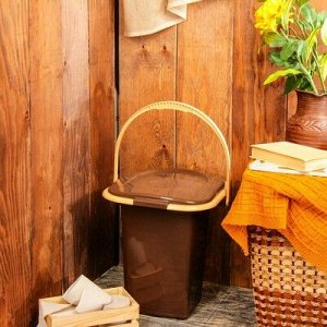 Ведро-туалет, 17 л, коричневый
