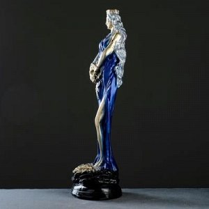 Фигура "Богиня Фортуна" в голубом платье, 50см