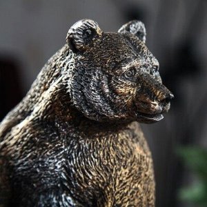 Сувенир &quot;Медведь на ветке&quot;, бронзовый цвет, 32 см