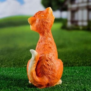 Садовая фигура "Кот мартовский" рыжий, 25х15х11см