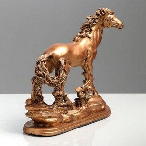 Сувенир "Конь бегущий", золотой, микс