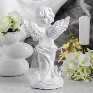 Статуэтка "Ангел молящийся" белый, 32 см