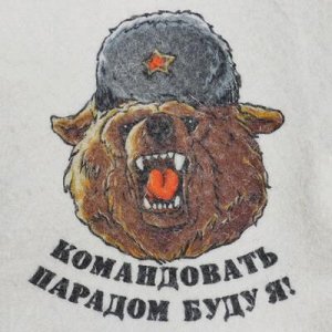 Шапка банная принт"Командовать парадом буду я!", войлок