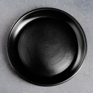 Поддон керамический черный № 6 , диаметр 20,5 см