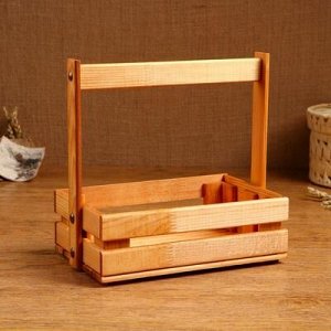 Кашпо деревянное "Ящик", 23 х 14 см, h = 28 см