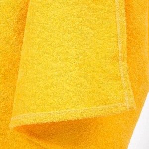 Килт(юбка) женский махровый, 80х150+-2, цвет жёлтый