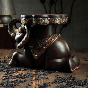 Сувенир-подставка "Индийский слон" 39 х 26 см бронза