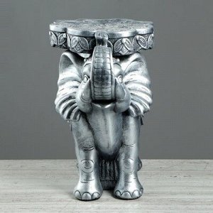 Сувенир "Слон", серебристая, 34 см