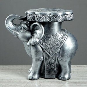 Сувенир "Слон", серебристая, 34 см