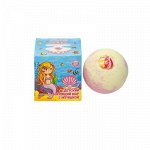 Бурлящий шар детский с игрушкой для девочек, 135 г