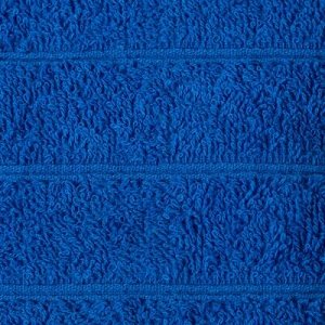 Полотенце махровое 70х140 см, синий, хлопок 100%, 400г/м2