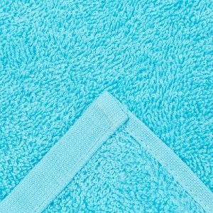Полотенце махровое «Plait», цвет голубой, 100х150 см