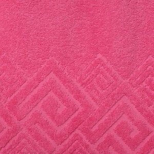 Полотенце махровое «Poseidon», 70х130, цвет розовый
